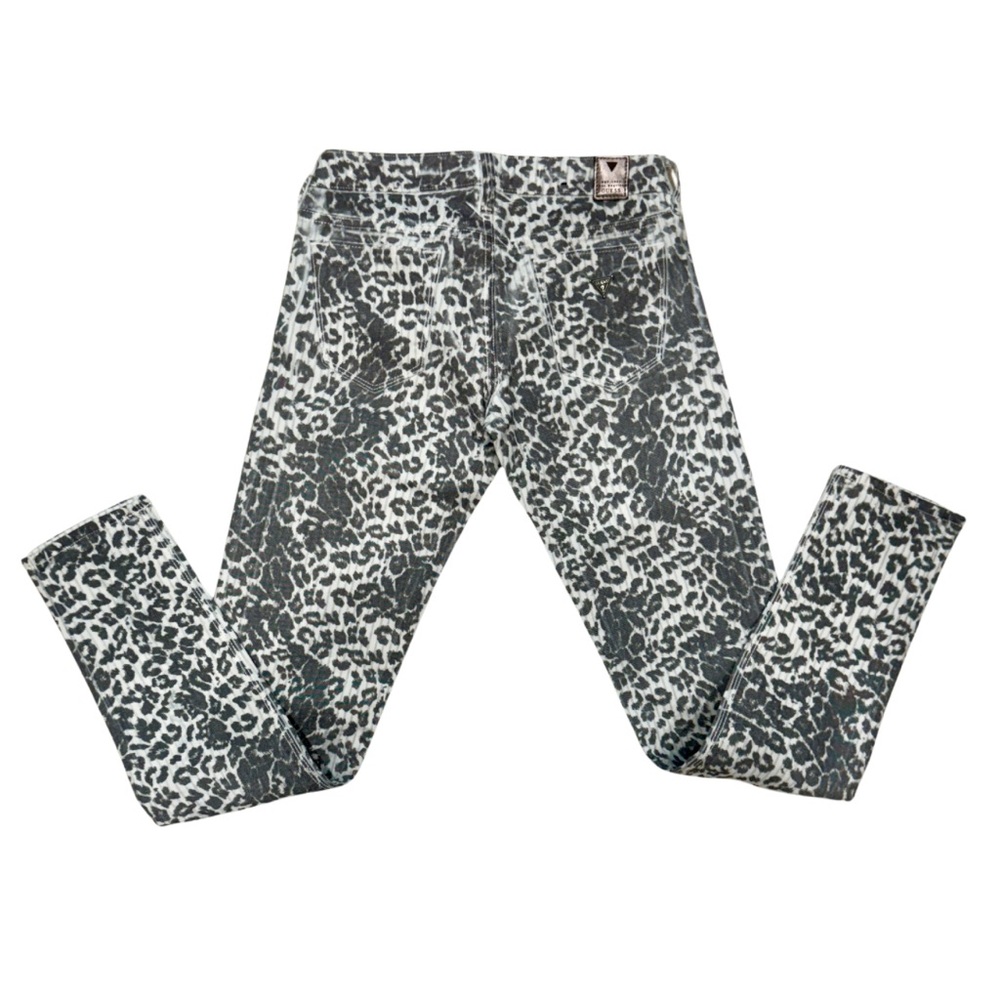 Guess Gray Animal Print “Skinny Ultra Low” Denim Jeans (size 25) - Picture 7 of 10